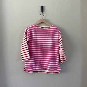 J. Crew Mixed Stripe Long-Sleeved Shirt